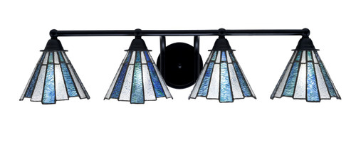 Toltec Lighting - 3424-MB-9325 - Four Light Bath Bar - Paramount - Matte Black