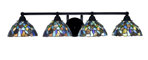 Toltec Lighting - 3424-MB-9955 - Four Light Bath Bar - Paramount - Matte Black