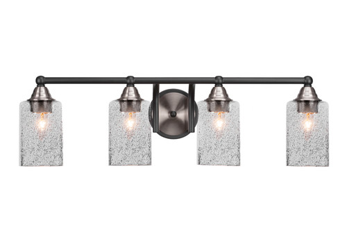 Toltec Lighting - 3424-MBBN-3002 - Four Light Bath Bar - Paramount - Matte Black & Brushed Nickel
