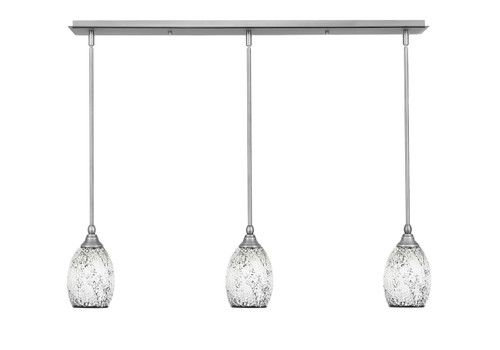 Toltec Lighting - 36-BN-4165 - Three Light Linear Pendalier - Any - Brushed Nickel