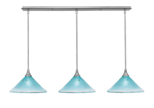 Toltec Lighting - 36-BN-448 - Three Light Linear Pendalier - Any - Brushed Nickel