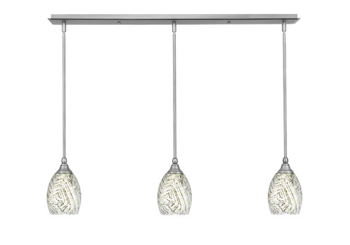 Toltec Lighting - 36-BN-5054 - Three Light Linear Pendalier - Any - Brushed Nickel