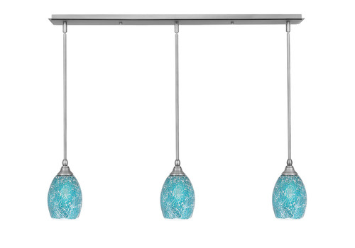 Toltec Lighting - 36-BN-5055 - Three Light Linear Pendalier - Any - Brushed Nickel