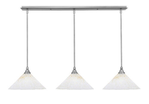 Toltec Lighting - 36-BN-702 - Three Light Linear Pendalier - Any - Brushed Nickel
