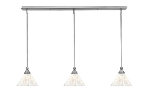 Toltec Lighting - 36-BN-7195 - Three Light Mini Pendant - Any - Brushed Nickel