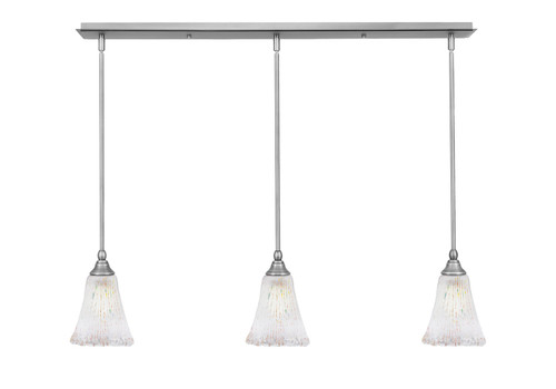 Toltec Lighting - 36-BN-721 - Three Light Linear Pendalier - Any - Brushed Nickel