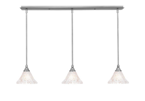 Toltec Lighting - 36-BN-751 - Three Light Linear Pendalier - Any - Brushed Nickel
