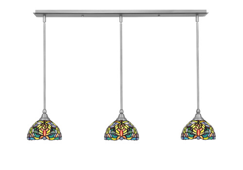Toltec Lighting - 36-BN-9905 - Three Light Linear Pendalier - Any - Brushed Nickel