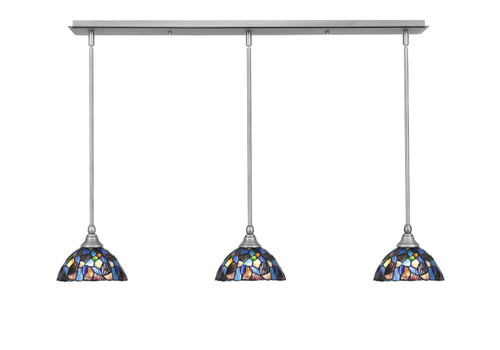 Toltec Lighting - 36-BN-9955 - Three Light Linear Pendalier - Any - Brushed Nickel