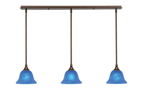 Toltec Lighting - 36-BRZ-4155 - Three Light Linear Pendalier - Any - Bronze