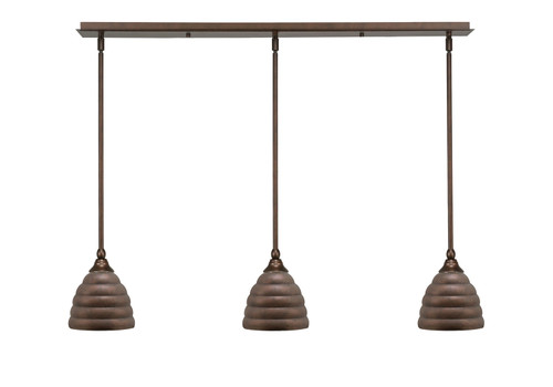 Toltec Lighting - 36-BRZ-425 - Three Light Linear Pendalier - Any - Bronze