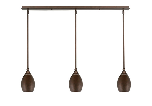 Toltec Lighting - 36-BRZ-426 - Three Light Linear Pendalier - Any - Bronze