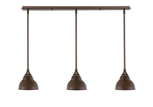 Toltec Lighting - 36-BRZ-427 - Three Light Linear Pendalier - Any - Bronze