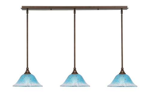 Toltec Lighting - 36-BRZ-438 - Three Light Linear Pendalier - Any - Bronze