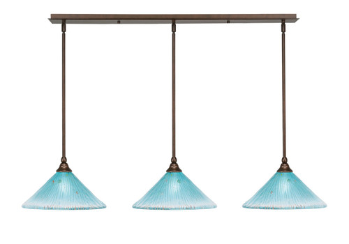 Toltec Lighting - 36-BRZ-448 - Three Light Linear Pendalier - Any - Bronze