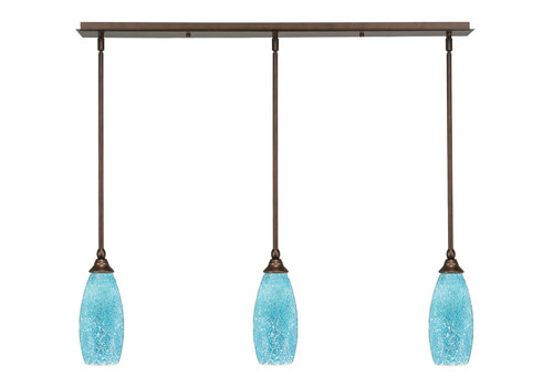 Toltec Lighting - 36-BRZ-5065 - Three Light Linear Pendalier - Any - Bronze