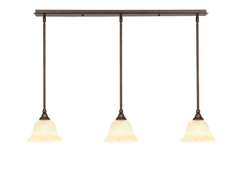 Toltec Lighting - 36-BRZ-508 - Three Light Linear Pendalier - Any - Bronze