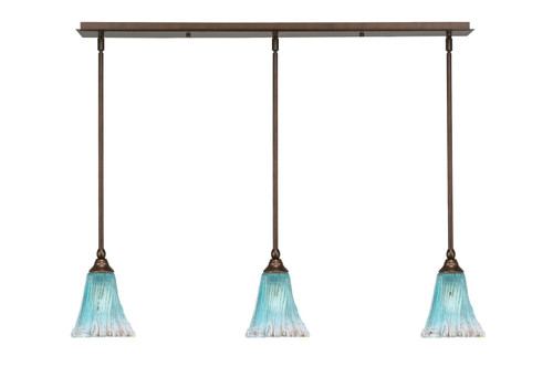 Toltec Lighting - 36-BRZ-725 - Three Light Linear Pendalier - Any - Bronze