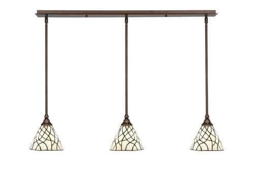 Toltec Lighting - 36-BRZ-9115 - Three Light Linear Pendalier - Any - Bronze