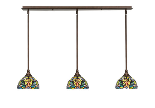 Toltec Lighting - 36-BRZ-9905 - Three Light Linear Pendalier - Any - Bronze