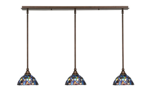 Toltec Lighting - 36-BRZ-9955 - Three Light Linear Pendalier - Any - Bronze