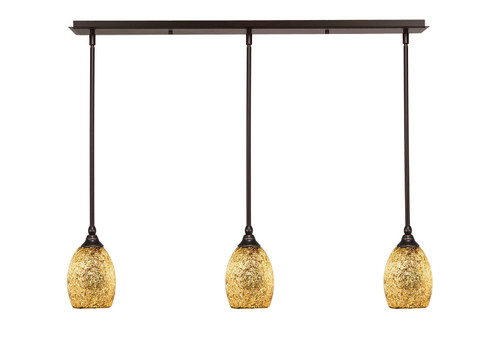 Toltec Lighting - 36-DG-4175 - Three Light Mini Pendant - Any - Dark Granite