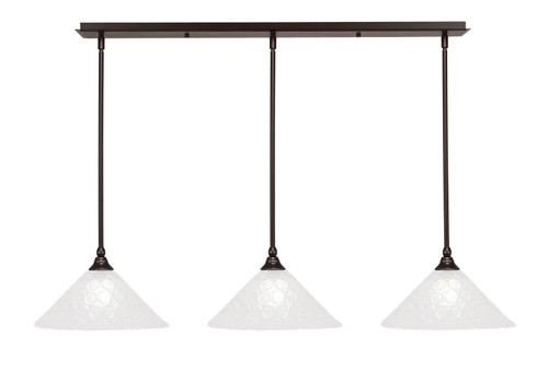 Toltec Lighting - 36-DG-441 - Three Light Linear Pendalier - Any - Dark Granite