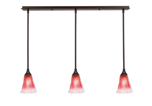 Toltec Lighting - 36-DG-726 - Three Light Mini Pendant - Any - Dark Granite