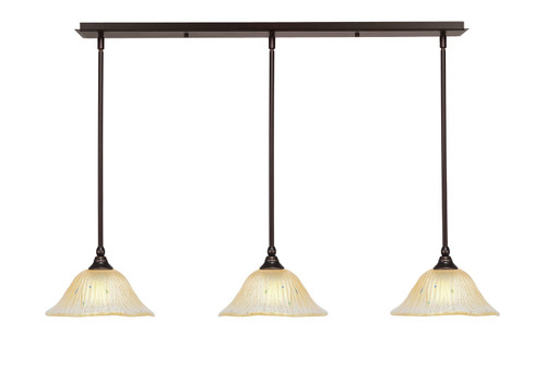 Toltec Lighting - 36-DG-730 - Three Light Multi Light Mini Pendant - Any - Dark Granite