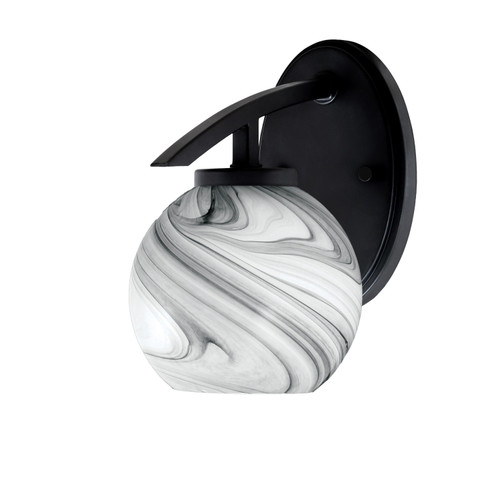 Toltec Lighting - 3720-MB-4109 - One Light Wall Sconce - Kurve - Matte Black
