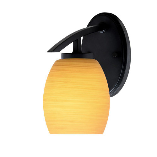 Toltec Lighting - 3720-MB-625 - One Light Wall Sconce - Kurve - Matte Black