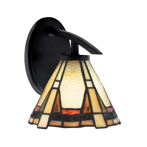 Toltec Lighting - 3720-MB-9345 - One Light Wall Sconce - Kurve - Matte Black