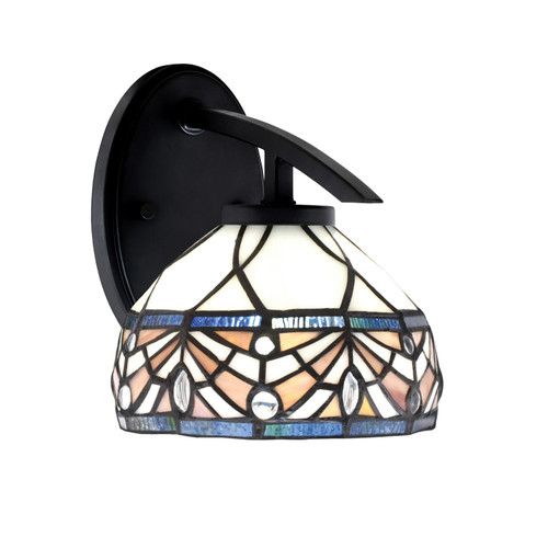 Toltec Lighting - 3720-MB-9485 - One Light Wall Sconce - Kurve - Matte Black