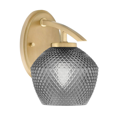 Toltec Lighting - 3720-NAB-4622 - One Light Wall Sconce - Kurve - New Age Brass