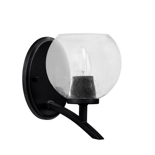 Toltec Lighting - 3721-MB-4100 - One Light Wall Sconce - Kurve - Matte Black