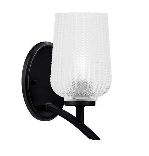 Toltec Lighting - 3721-MB-4250 - One Light Wall Sconce - Kurve - Matte Black