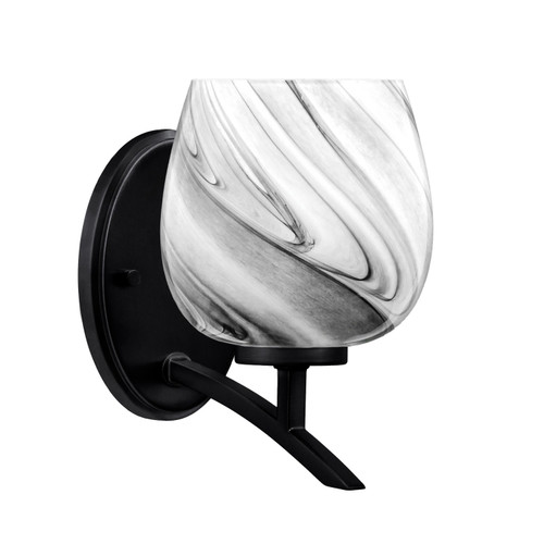 Toltec Lighting - 3721-MB-4819 - One Light Wall Sconce - Kurve - Matte Black