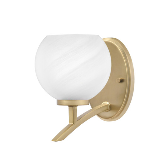 Toltec Lighting - 3721-NAB-4101 - One Light Wall Sconce - Kurve - New Age Brass