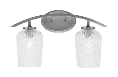 Toltec Lighting - 3722-GP-4250 - Two Light Bath Bar - Kurve - Graphite
