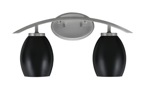 Toltec Lighting - 3722-GP-426-MB - Two Light Bath Bar - Kurve - Graphite