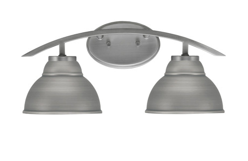 Toltec Lighting - 3722-GP-427-GP - Two Light Bath Bar - Kurve - Graphite