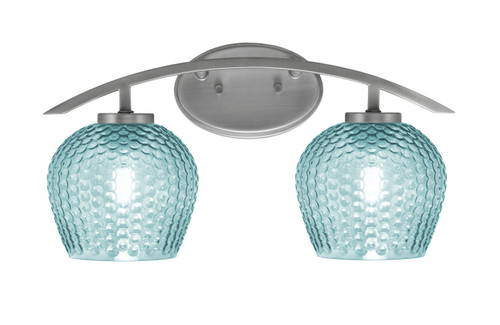 Toltec Lighting - 3722-GP-4605 - Two Light Bath Bar - Kurve - Graphite