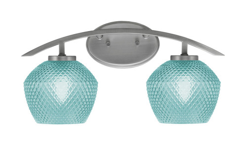 Toltec Lighting - 3722-GP-4625 - Two Light Bath Bar - Kurve - Graphite