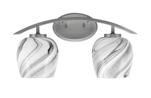 Toltec Lighting - 3722-GP-4819 - Two Light Bath Bar - Kurve - Graphite