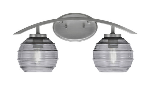 Toltec Lighting - 3722-GP-5112 - Two Light Bath Bar - Kurve - Graphite
