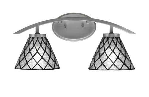 Toltec Lighting - 3722-GP-9185 - Two Light Bath Bar - Kurve - Graphite