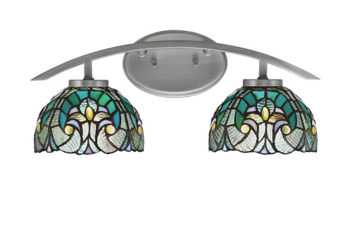 Toltec Lighting - 3722-GP-9925 - Two Light Bath Bar - Kurve - Graphite