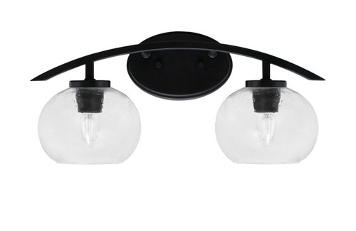 Toltec Lighting - 3722-MB-202 - Two Light Bath Bar - Kurve - Matte Black