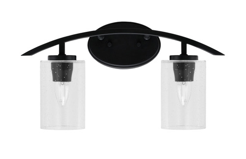 Toltec Lighting - 3722-MB-300 - Two Light Bath Bar - Kurve - Matte Black