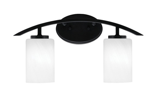 Toltec Lighting - 3722-MB-3001 - Two Light Bath Bar - Kurve - Matte Black